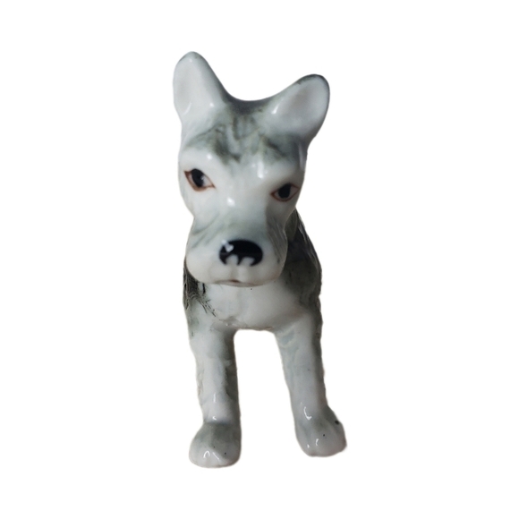 Vintage Bone China Schnauzer Terrier Dog - Picture 3 of 7